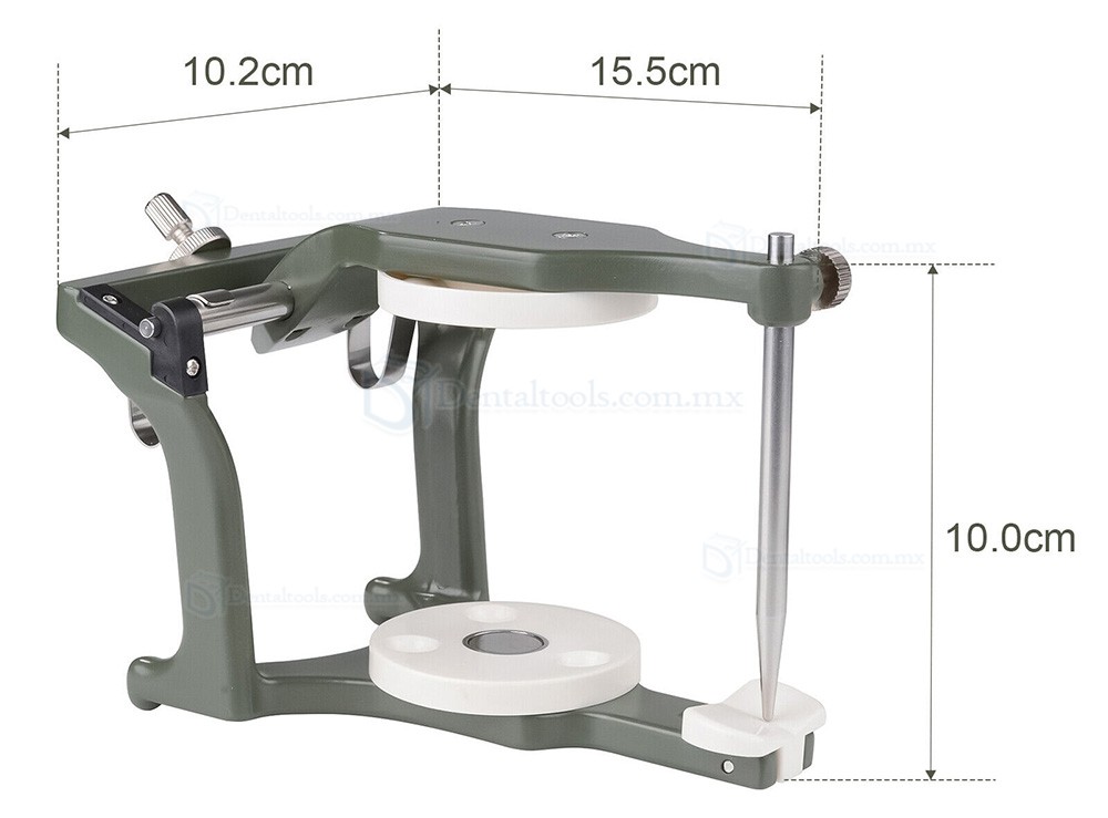 Articulador dental de valor promedio compatible con placas Amann Girrbach